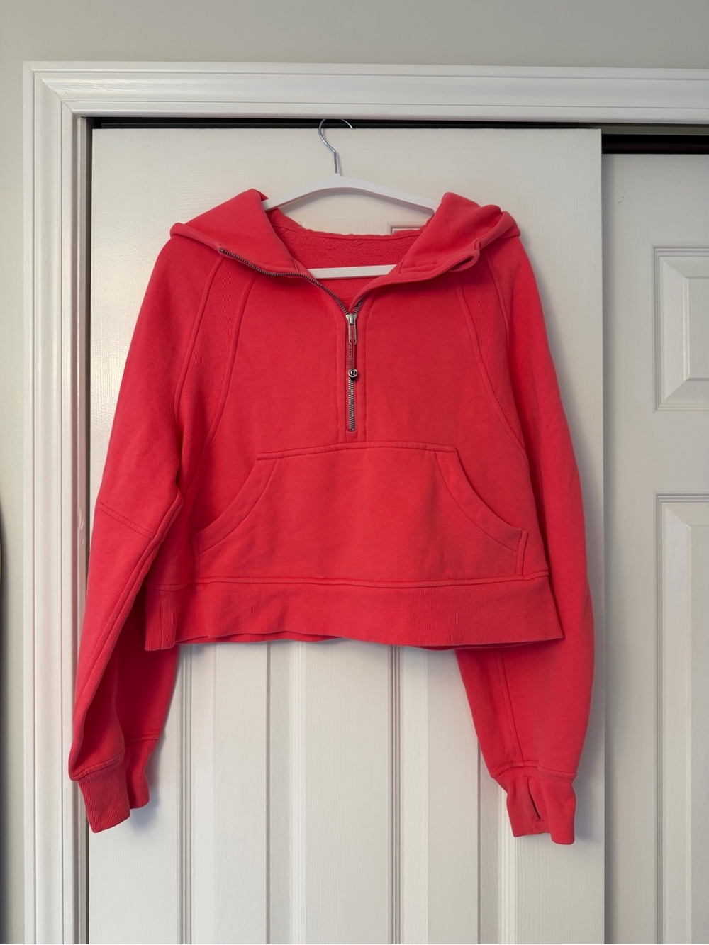 Glaze Pink Half-Zip Scuba Sweatshirt